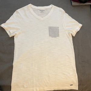 Men’s Express white V-neck Tee